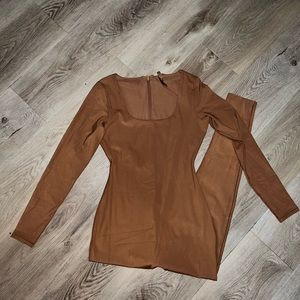 ALL-IN-ONE SCOOP NECK LONG SLEEVE ONESIE